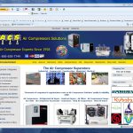 Air Compressors Solutions Industrial E-Commerce Website Example